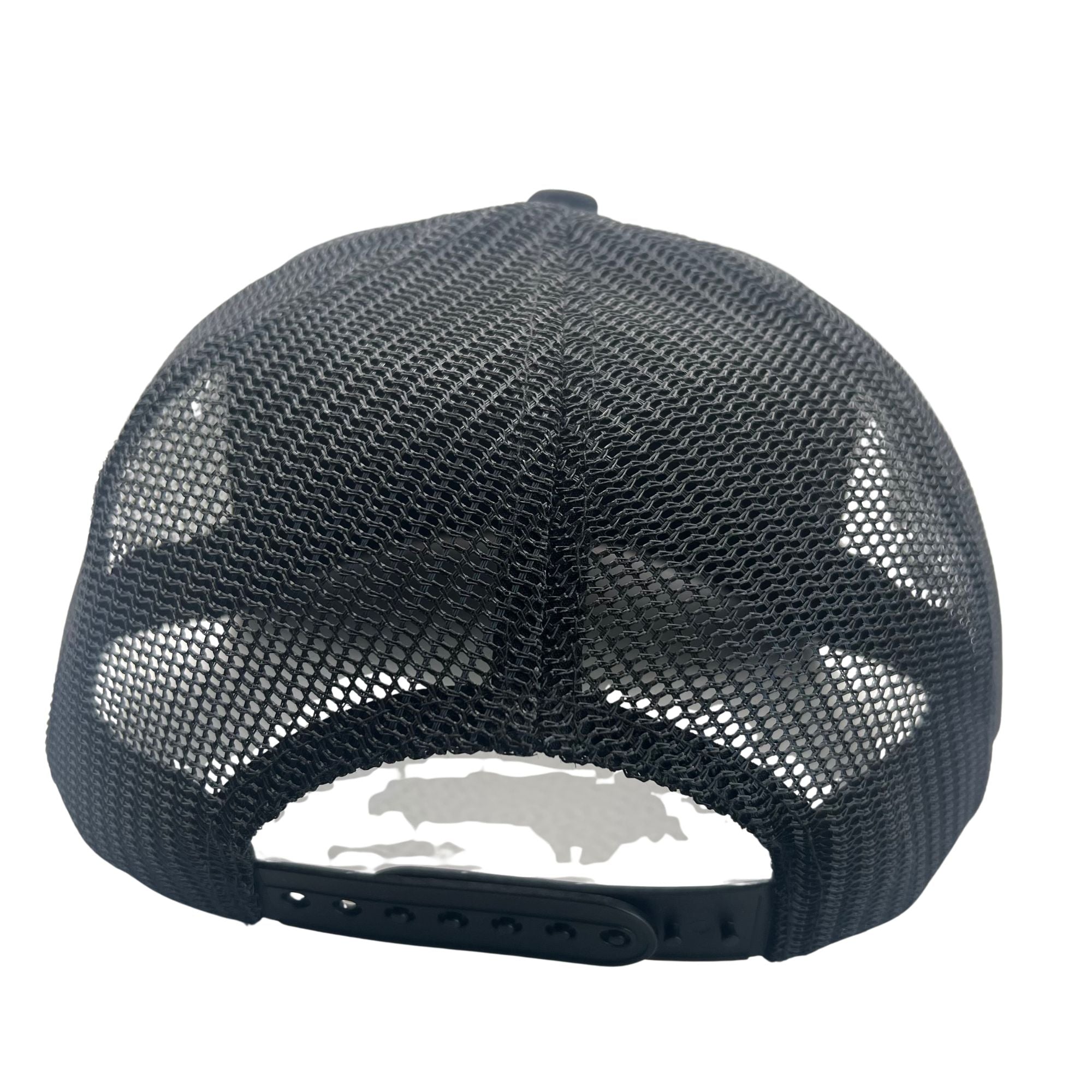 Wild Buffalo Outfitters All Black Curved Bill Trucker Hat