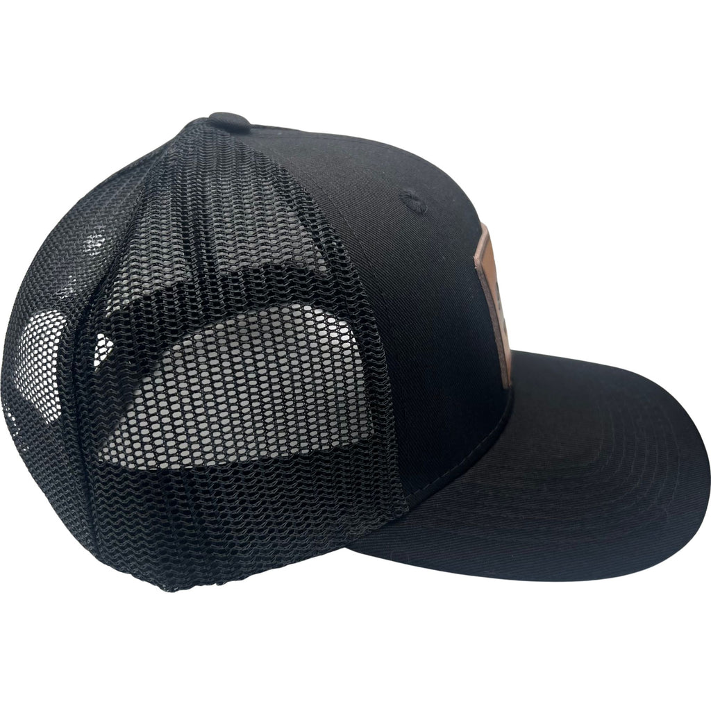 Wild Buffalo Outfitters All Black Curved Bill Trucker Hat